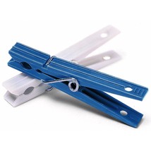 Whitmor Plastic Clothespins Set of 50, S/50, White and Blue - 6171-919 - £7.90 GBP