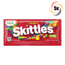 5x Skittles Original Flavor Bite Size Candies | 2.17oz | Fast Shipping! - £10.36 GBP
