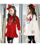 2pcs Kids Baby Girls Spring Minnie Long Sleeve Tops+Pants Cartoon Cotton... - $21.93 CAD