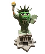 M&amp;M&#39;s World Ms. Statue of Liberty Dispenser Lady Green Torch In Hand - $14.85