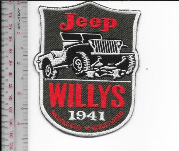 Vintage Truck Jeep Willys 1941 Reliable 4wd Toledo, Ohio Promo Patch acu - $9.99