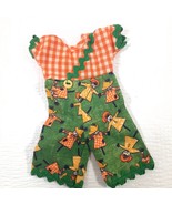 Vintage UNIQUE ELLY MAY CLAMPETT Calico Lassie romper outfit jumper  1960&#39;s - $416.42 MXN