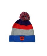 Nike Men&#39;s Transformer Megatron Blue/Gray/Red/Black Pom Cuff Beanie Hat - £23.06 GBP