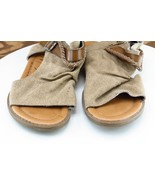 Blowfish Sz 7 M Brown Gladiator Fabric Women Sandals - £15.82 GBP