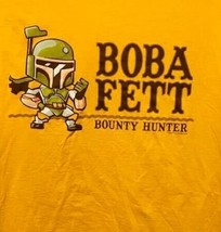 Star Wars Boba Fett Bounty Hunter T Shirt Disney Orange NEW - $14.99