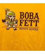 Star Wars Boba Fett Bounty Hunter T Shirt Disney Orange NEW - $277.93 MXN