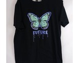 Romwe Future Butterfly Graphic T-Shirt Size Large - $9.69