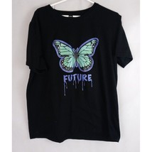 Romwe Future Butterfly Graphic T-Shirt Size Large - £7.61 GBP