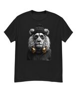 Lion black T-shirt King of the jungle tee - $15.84+
