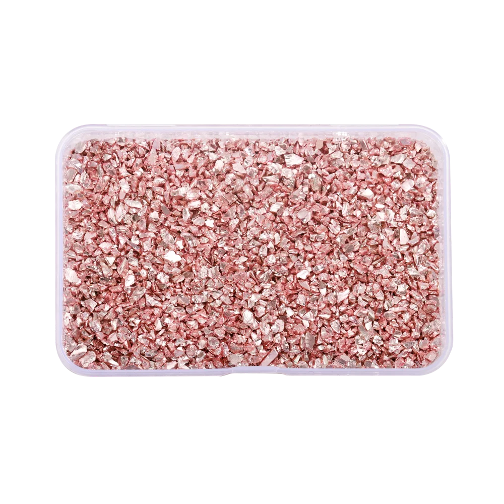 30g Broken Glass Stones Epoxy Resin Mold Fillings Crystal Irregular -Pink - $9.86