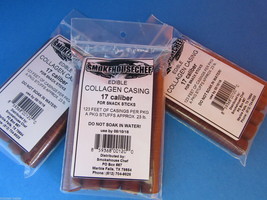 17 mm Snack Stick CASINGS for 65 lbs Edible BEEF Collagen Buck Sticks  sausage - £38.97 GBP