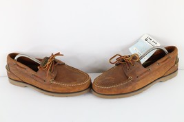 Deadstock Vintage Sperry Top Sider Mens Size 9.5 W Leather Boat Shoes Brown - $2,719.98 MXN