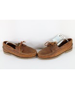 Deadstock Vintage Sperry Top Sider Mens Size 9.5 W Leather Boat Shoes Brown - $2,699.57 MXN