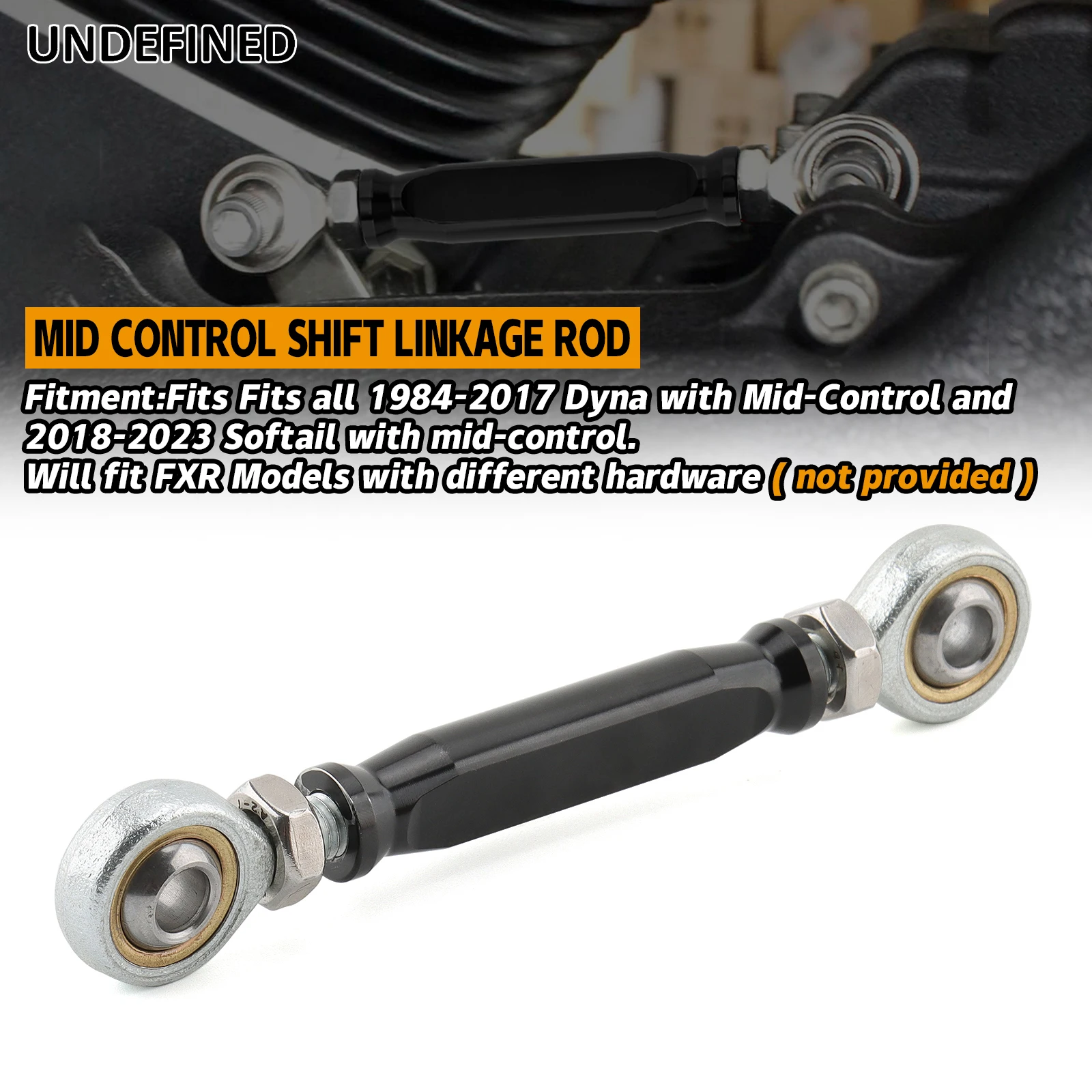 Mid-Control Adjustable Shift Rod Linkage for Harley 18-23 Softail M8 Dyn... - $43.75+