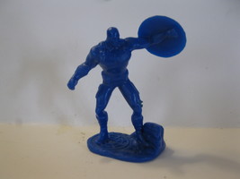 (BX-1) 2&quot; Marvel Comics miniature figure - Captain America #2 - blue pla... - $1.25