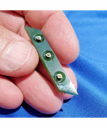 Antique Deco Jade Diamond Bar Pin 9k Gold Elegant Sophisticated Victoria... - $30,479.63 MXN