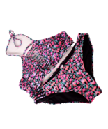 No Boundaries Two Piece Bikini Floral Swimsuit Size Large - $24.54 CAD