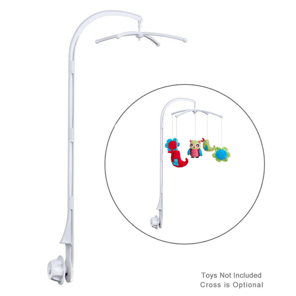 88CM (35") High Baby Crib Mobile Bed Bell Toys Holder Arm Bracket, Nut Screw