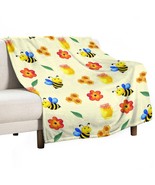 Mondxflaur Throw Blanket Flannel For Bed Sofa Loveseat Office Warm Carto... - $30.17 CAD+