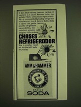 1966 Arm &amp; Hammer Baking Soda Ad - Chases Refrigerodor - £14.55 GBP