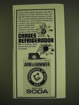 1966 Arm &amp; Hammer Baking Soda Ad - Chases Refrigerodor - £14.52 GBP