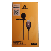 USB Lavalier Microphone-MAONO AU-UL10 192kHz/24bit Omnidirectional Lapel Hands - £15.81 GBP