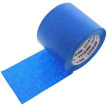 True 4&quot; X 60 Yd Wide Low Temp Blue Painters Tape Masking Clean Release No Residu - £25.57 GBP