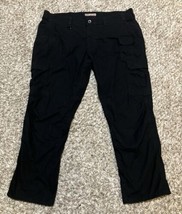 511 Tactical Pants Mens 40x30 Black Cargo Ripstop Workwear Outdoor Utility Hunt - $32.18