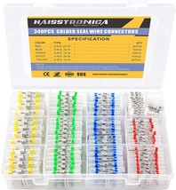 340PCS Solder Seal Wire Connectors-haisstronica Marine Grade, 5Colors/5S... - $39.99