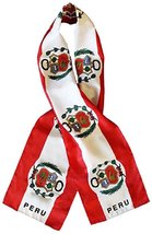 K&#39;s Novelties Peru Country Lightweight Flag Printed Knitted Style Scarf 8&quot;x60&quot; - £7.73 GBP