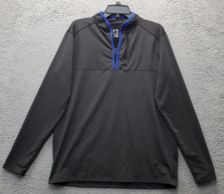 Liberty Pro Activewear Shirt Mens Large Gray Stretch Regular Fit Long Sl... - $20.22