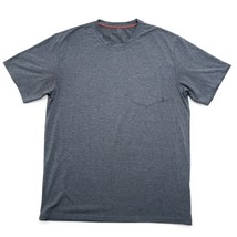 Free Fly Mens Large T-shirt Grey Pocket Short Sleeve Stretch Bamboo Viscose UV - £14.48 GBP