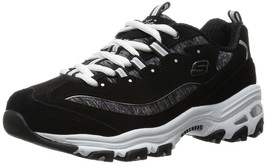 Women&#39;s Skechers D&#39;LITES ME TIME Casual Shoes, 11936 /BKW Black/Whi Size 10 - £63.90 GBP