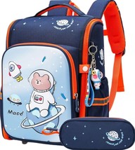 Maod Toddler Backpack for Boys Cute Kids Elementary School Backpacks Blue - £27.37 GBP