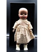 Vtg Baby Doll in Floral Dress White Shoes Dark Complexion Signed - €42,80 EUR