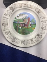 Vintage 1975 CALENDAR PLATE 10.25&quot; Bless This House - £14.32 GBP