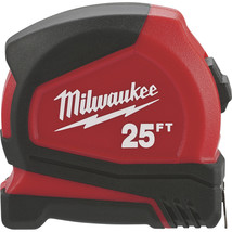 Milwaukee 25Ft. Compact Tape Measure, Model# 48-22-6625 - $41.99