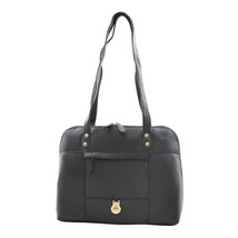 DR461 Women&#39;s Real Leather Zip Around Shoulder Bag Black - £55.81 GBP