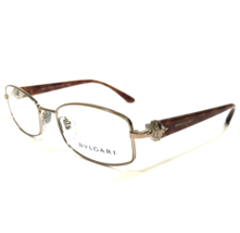 Bvlgari Eyeglasses Frames 2166-B 266 Brown Tortoise Gold Crystals Oval 5... - $93.28