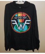 WEEZER Hooded Sweatshirt Men&#39;s Size XXL 2XL Black Hoodie New - £21.02 GBP