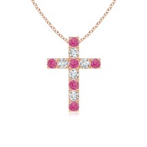 Authenticity Guarantee

ANGARA 0.86 Ct Pink Sapphire and Diamond Cross Pendan... - £887.55 GBP