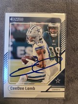 Cee Dee Lamb Authentic Hand Signed Football Card Autographed Dallas Cowboys - $39.78 CAD