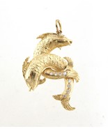 Pisces Unisex Charm 14kt Yellow Gold 471542 - $1,443.45 CAD