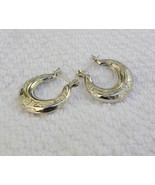 YOUR CHOICE of 4 styles Estate 925 Sterling Silver Earrings- Simple Hoop... - €13,75 EUR
