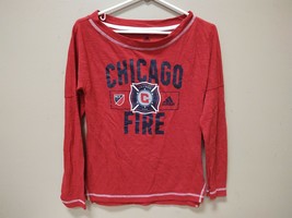 New Adidas Chicago Fire MLS Womens Small Long Sleeve Shirt Red B414 - £8.52 GBP