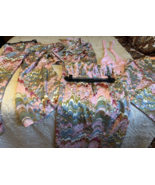 Vtg 5 pc psychedelic 70s set elephant bell bottom pants jacket skirt top... - $5,937.47 MXN