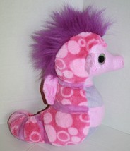 Wild Republic Sea Horse Plush Stuffed Animal 12&quot; Pink Purple Soft Toy K&amp;M 2012 - £9.31 GBP