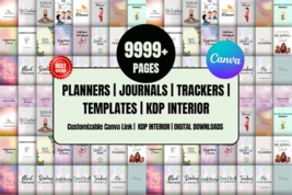 9999 Pages PLR Canva Template Bundle 200 Canva Templat - $4.90