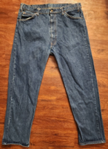 Vintage Levi&#39;s Mens Jeans 38x31 orange tab blue vtg 20505-0217 denim jeans 505 - £22.42 GBP