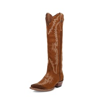 Dan Post Women&#39;s Marlowe Snip Toe Suede Tall Western Boots - $277.03